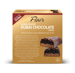 Flair Dubai Ajwa Dates Chocolate Cake Bar - 6pcs Box (168gm)