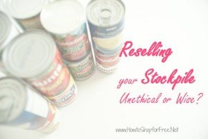 Reselling your Stash  Unethical or Smart?