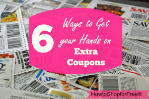 hand on extra coupons